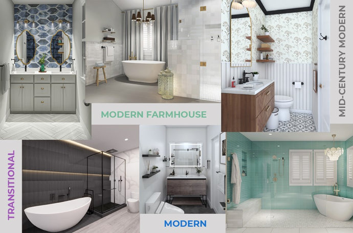 3 Most popular bathroom interior design styles